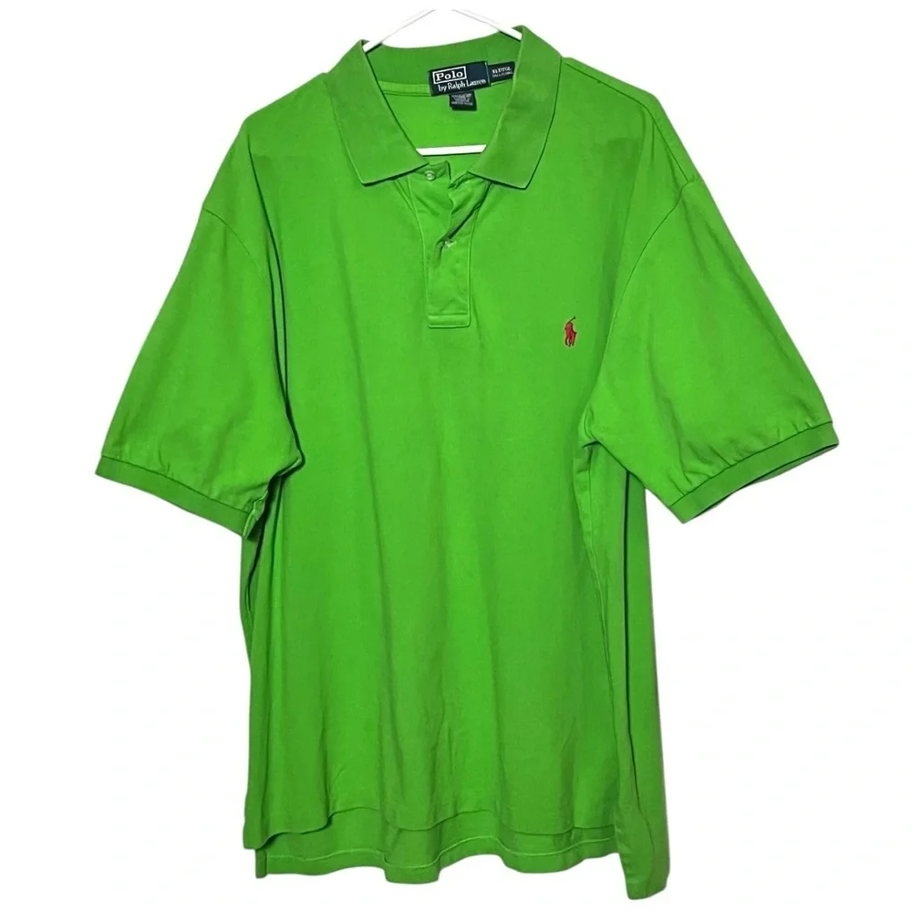 Polo by Ralph Lauren Classic Fit Polo Shirt Size XLarge Tall Green